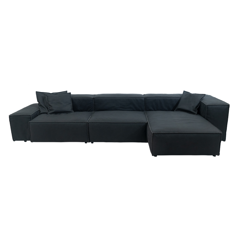 Sectional Sofa RS957 (Μαύρο)